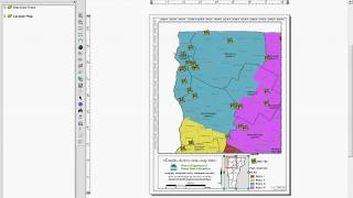 Map documents, data frames and layers