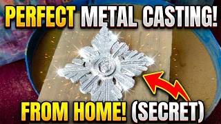 PERFECT Metal Casting At Home! 🔥 Secret Sand Casting Method Revealed