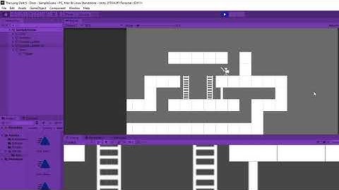 ladder and door 2d platformer