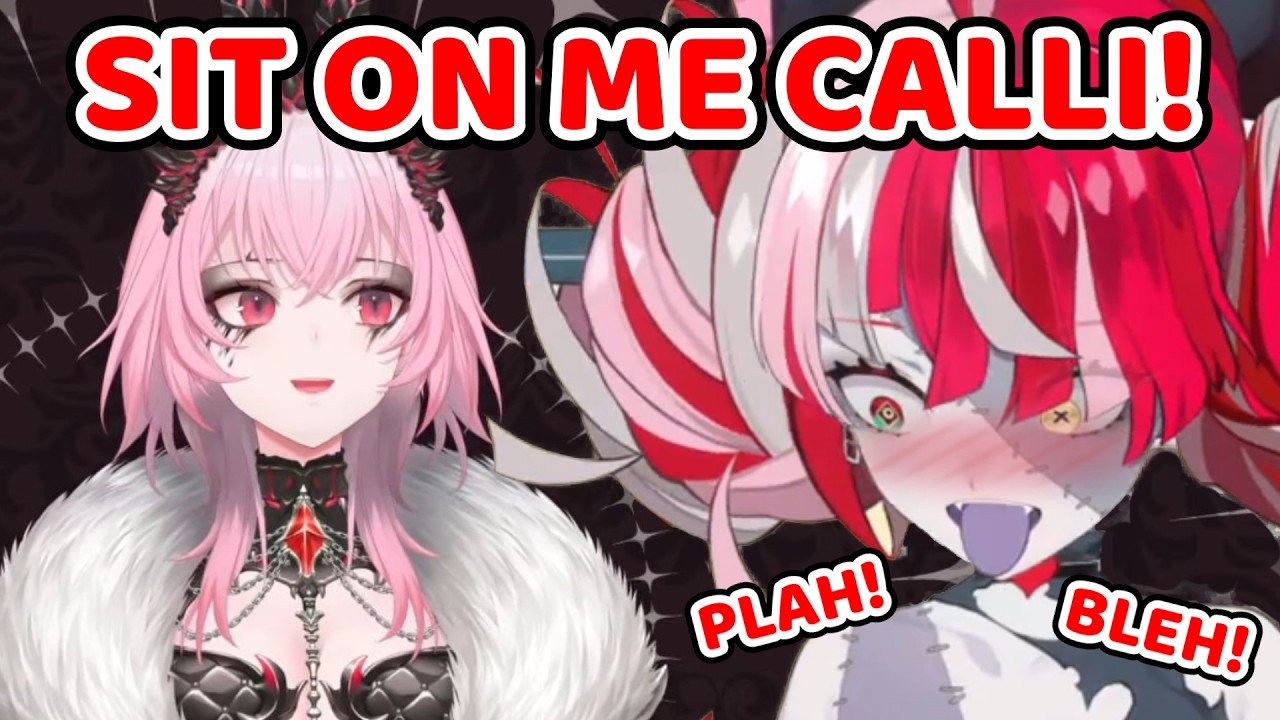 Ollie went FERAL When She saw Calli new Monster Hunter Outfit (Hololive)