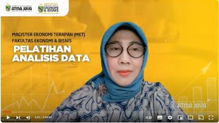 WORKSHOP ANALISIS DATA BATCH 3: Pemodelan Univariate (ARMA / ARIMA/ Box Jenkin, Forecasting)