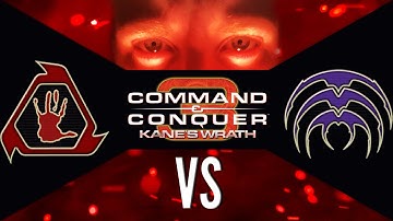 Command and Conquer 3: Kanes Wrath 1v1 Black Hand vs Brutal AI Scrin