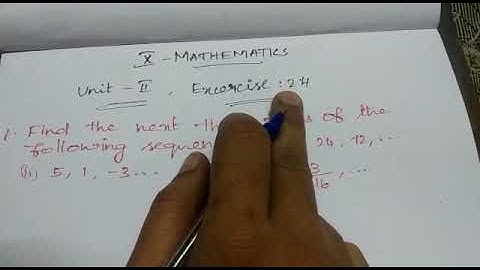 10th maths- Exercise 2.4- 1 and 2