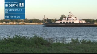 St. Johns River Ferry resumes operations in Mayport
