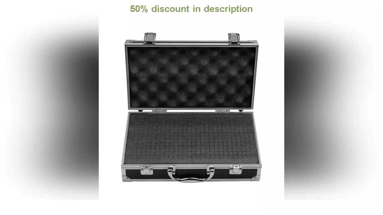 Latest Products You Must Know! Aluminum Tool Box Portable Instrument Box Storage Case with Sponge