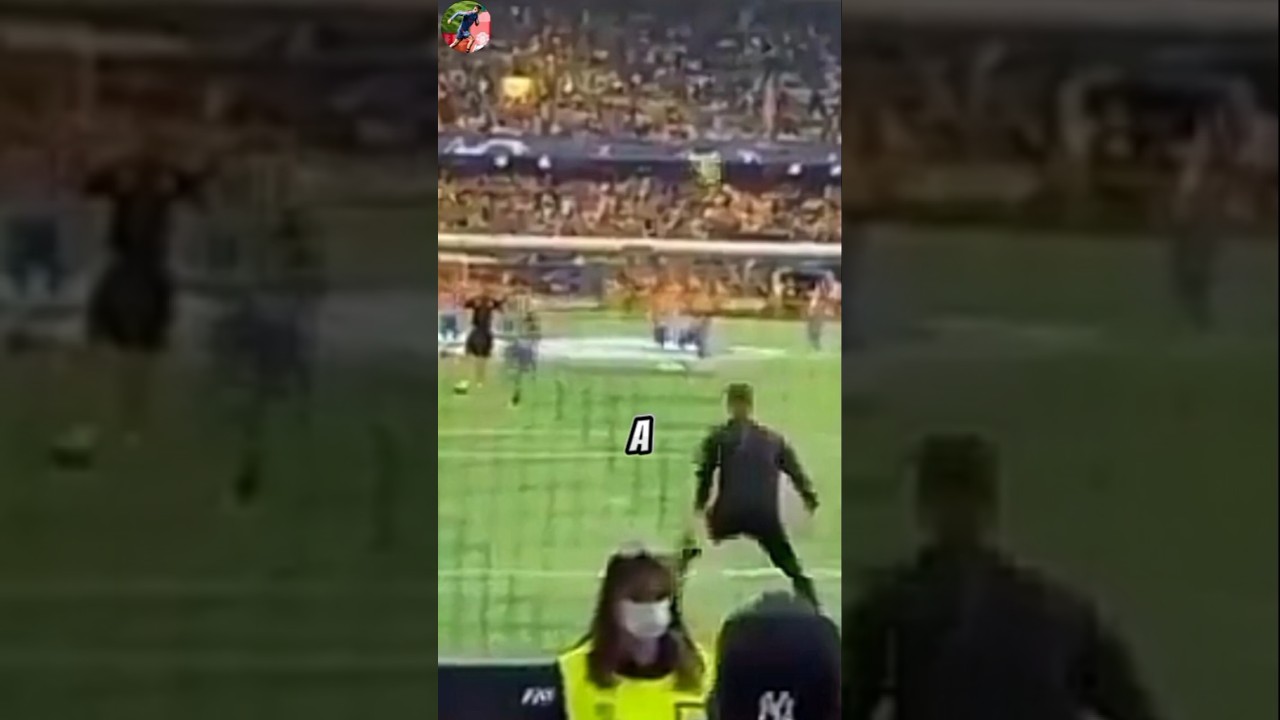 Ronaldo hit security woman and she got her jersey 