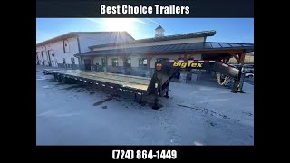 2023 Big Tex Trailers 25GN 102x40' HD Gooseneck Beavertail Deckover Trailer 25900# GVW