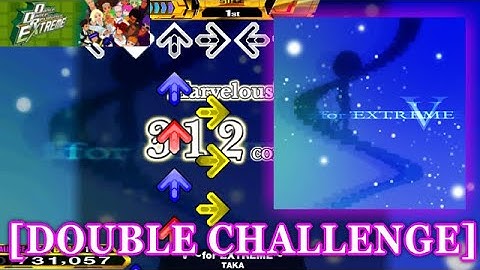 【DDR EXT】 V (for EXTREME) [DOUBLE CHALLENGE] 譜面確認＋クラップ