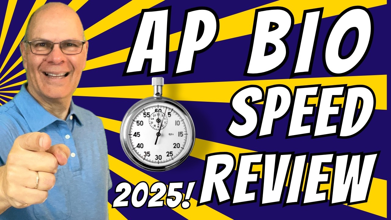 AP Bio Speed Review, 2025. All 8 Units in 56 Minutes!
