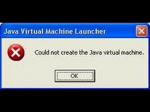 Fehler konnte diese spezielle Java Virtual Machine Windows XP nicht erstellen