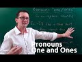 Использование слов one/ones в английском языке