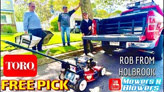 FREE TORO RECYCLER 22” KOHLER 6.75 FRONT SELF PROPELLED LAWNMOWER PICK FROM ROB FROM HOLBROOK & BAG