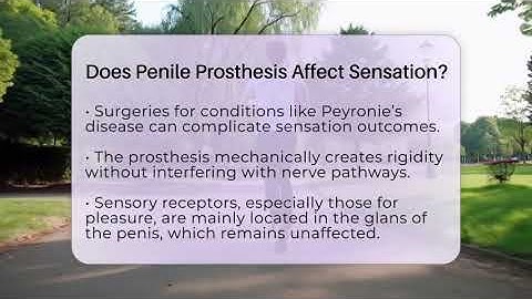 Does Penile Prosthesis Affect Sensation? - The Operating Table