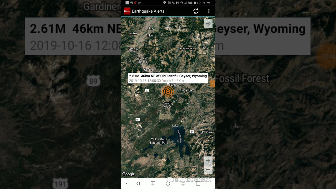 Yellowstone, Wyoming Earthquake October 16th, 2019 YouTube