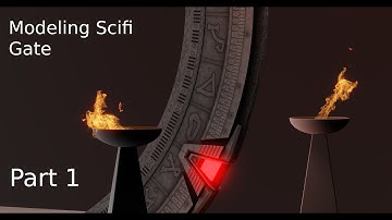 Blender Game asset Modeling - Scifi Gate Part 1