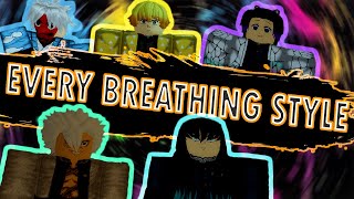 EVERY Breathing Style Showcase! | Roblox Demon Slayer RPG 2