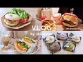 【vlog】冬のおうちごはん記録❄️エヴァンゲリオンバーガー🍔鴨川ベーカリーのベーグル、キャロットラペサンド、チキンカツ丼、アーモンドフランス、ポークビーンズ、eta.|自炊記録|30代
