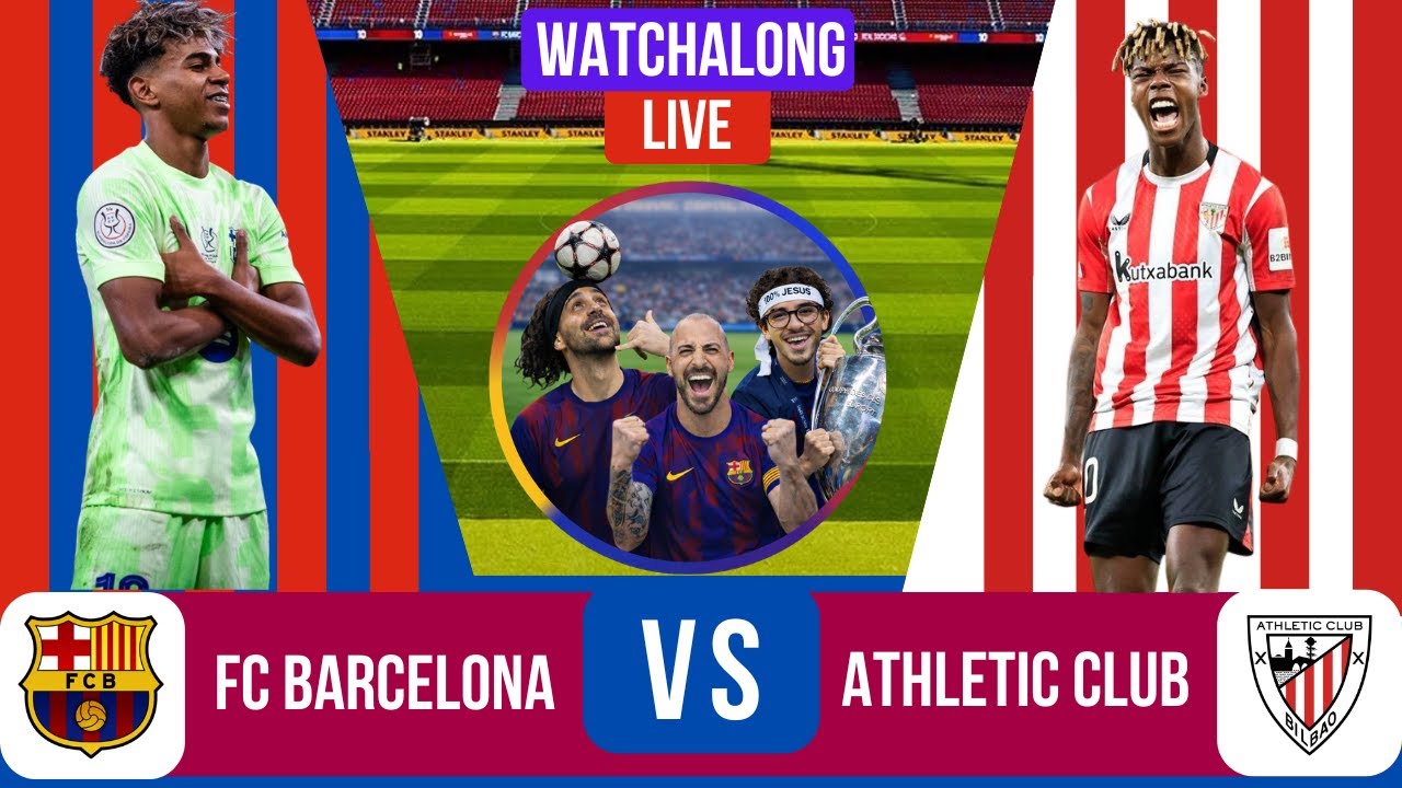 FC BARCELONA VS ATHLETIC CLUB SUPERCOPA WATCHALONG - YouTube