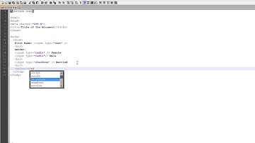 Basic HTML Form and Input tag - tutorial