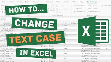How to Change Text Case in Excel