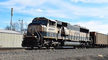 BNSF 9690 executive SD70MAC leads BNSF coal train
