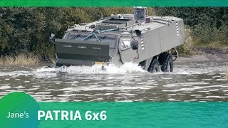 DSEI 2019: Patria 6x6 fitted with NEMO mortar system