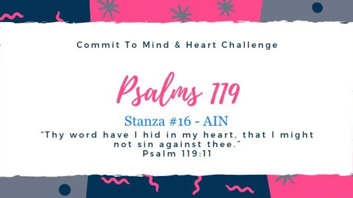 Kimberly Graves Recites: Psalm 119 - Stanza #16 - ...