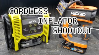RIDGID VS RYOBI 18V INFLATOR SHOOTOUT AND COMPARISON by TGL Today 38,372 views 3 years ago 14 minutes, 38 seconds