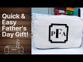 QUICK AND EASY FATHER&#39;S DAY GIFT WITH CRICUT EXPLORE AIR 2 | STRIPFLOCK PRO | MONOGRAM MAKER