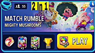 mighty mushrooms rumble match | 2 In 1 | match masters | medness rumble | mighty mushrooms