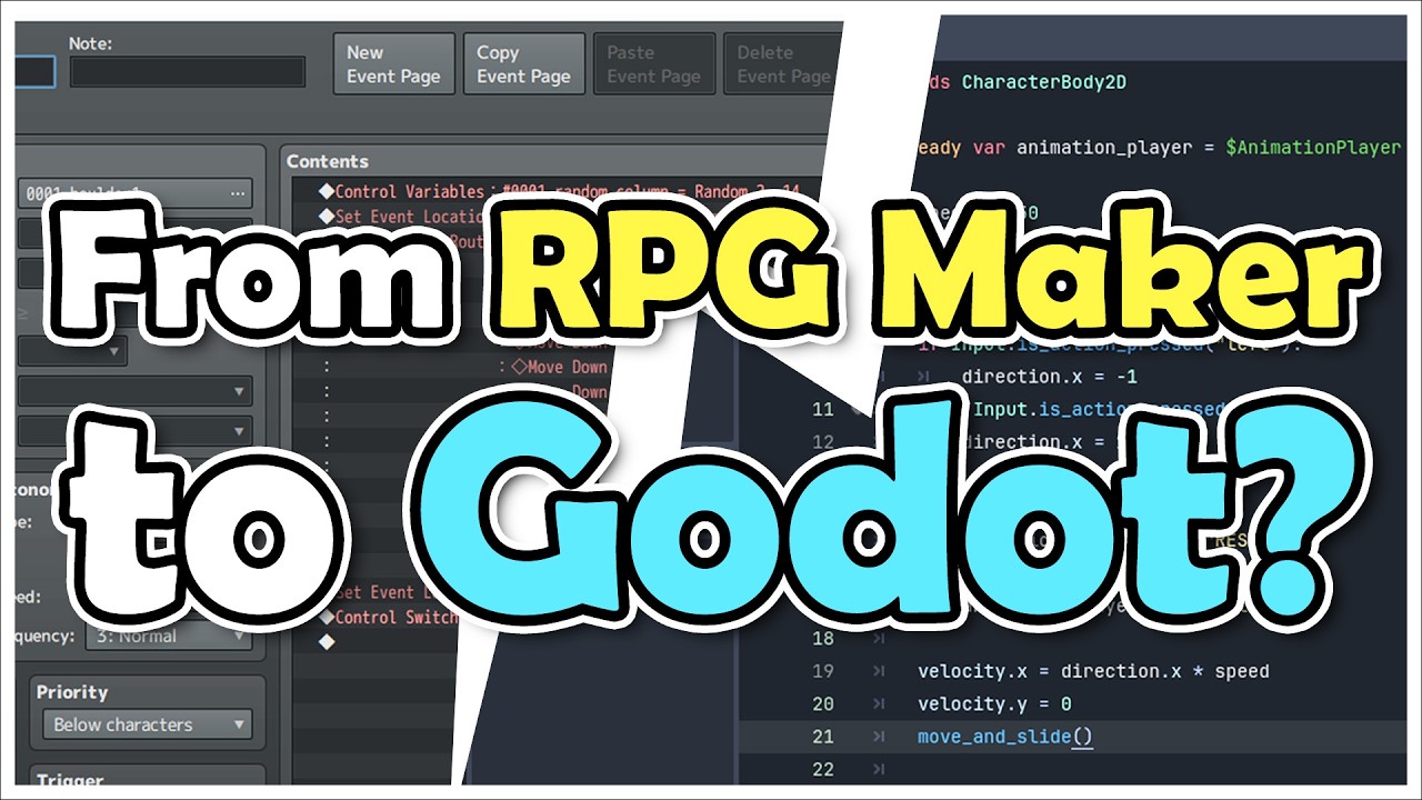 ⁣Can an RPGMAKER DEV learn GODOT? Here's the SAME GAME in BOTH engines!