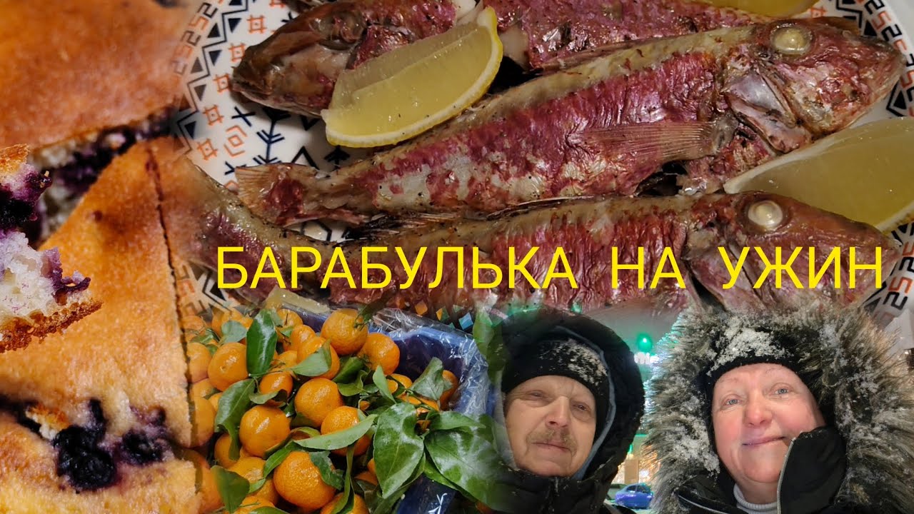 Прогулка в снегопад//Цены в Находке//Барабулька в аэрогриле на ужин