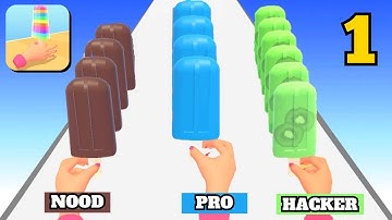Popsicle Stack - Gameplay Walkthrough Part 1 All Levels 1-20 (Android,iOS)