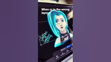 Drawing on the wrong layer #mybloopers