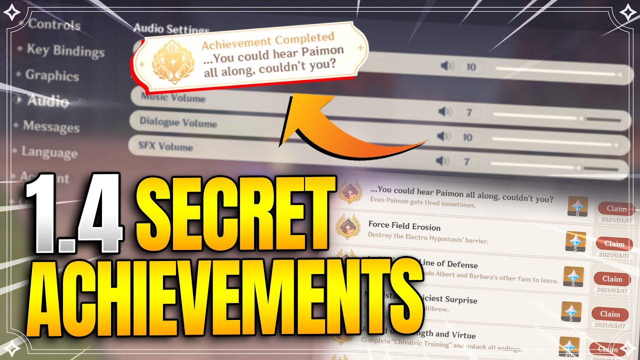 Patch 1.4 New Secret Achievements! 【Genshin Impact】 YouTube