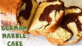 Marble Cake Recipe \/ Chocolate Marble German Cake |Easy \& Super Soft Cake Recipe
