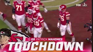 PATRICK MAHOMES SCORES FIRST TOUCHDOWN OF THE SUPERBOWL ! | CHIEFS VS 49ERS SUPERBOWL | #NFL