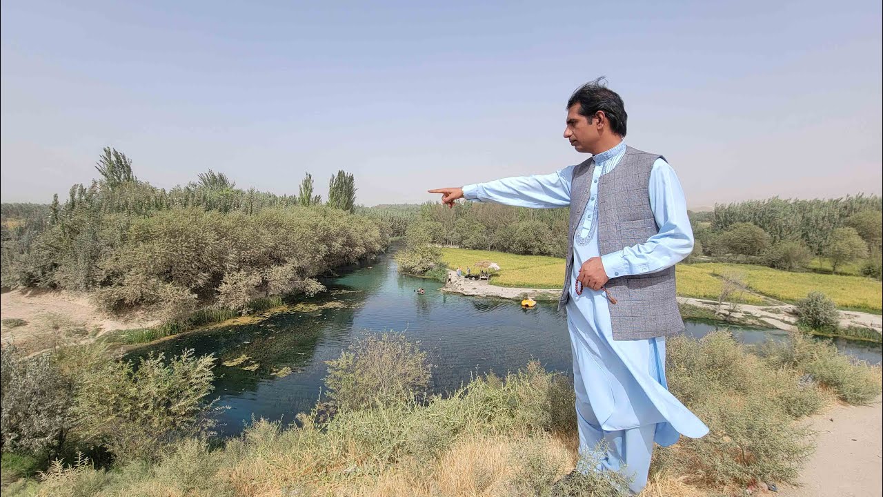 چشمه طبیعی خواجه سکندر ولسوالی شولگره  با بریالی رحیمی