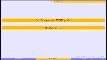 Creating a new HTML project in WebStorm | HTML #01