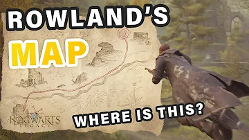 How to use Rowland's Map to follow his trail ► Hogwarts Legacy