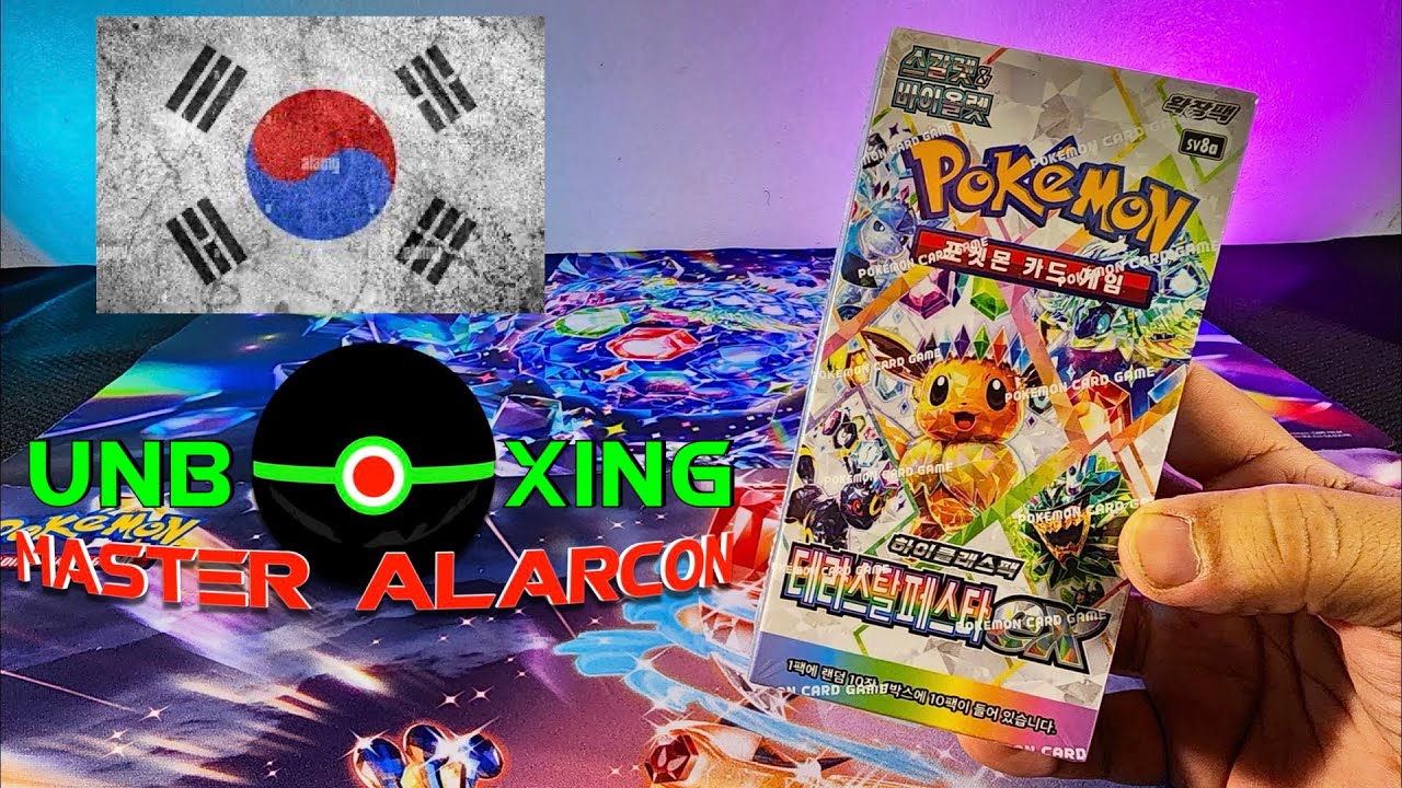 UNBOXING otra caja de tarjetas Pokémon Coreanas de la serie
