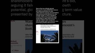 Warner Bros Turned Down Paramounts 108B Offerand Is Betting Its Future Money On Netflix