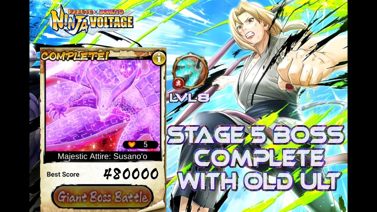 NXB:NV AOM NO. 17 STAGE 5 BOSS COMPLETE WITH OLD ULT TSUNADE GW