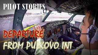 Pilot stories: Boeing737 departure from Pulkovo Int, Saint-Petersburg