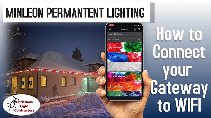 Control your Minleon Permanent Lighting Anywhere in the World - How to Connect you Gateway to Wifi