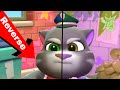 Reverse talking tom vs talking tom 2 gameplay walkthrough tom cat