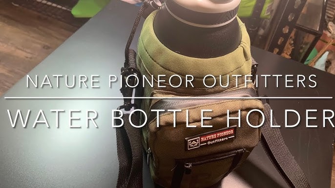 Nuovoware Water Bottle Holder Bag For Back To School, Water Bottle Carrier  With Shoulder Strap/2 Pocket Purse Sling Bag Neoprene,Water Bottle  Crossbody Bag For Hiking Travelling Camping, Blue Cosmos 