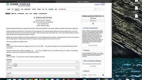 Codeforces Round #490 (Div. 3) Explanation - A) Mishka and Contest