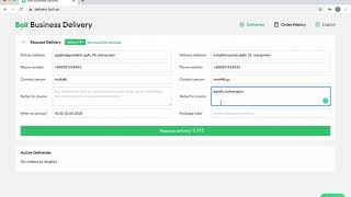 Bolt Business Delivery ინსტრუქცია screenshot 3
