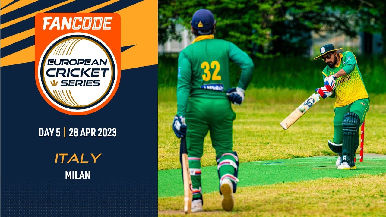 🔴 FanCode ECS Italy, Milan, 2023 Day 5 T10 Live Cricket European Cricket